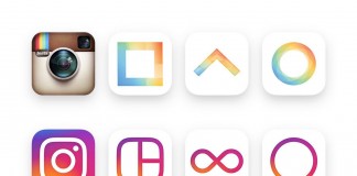 ภาพแถวบนเป็นโลโก้รูปแบบเก่าของ Instagram ส่วนภาพแถวล่างเป็นโลโก้รูปแบบใหม่ / Image: Instagram