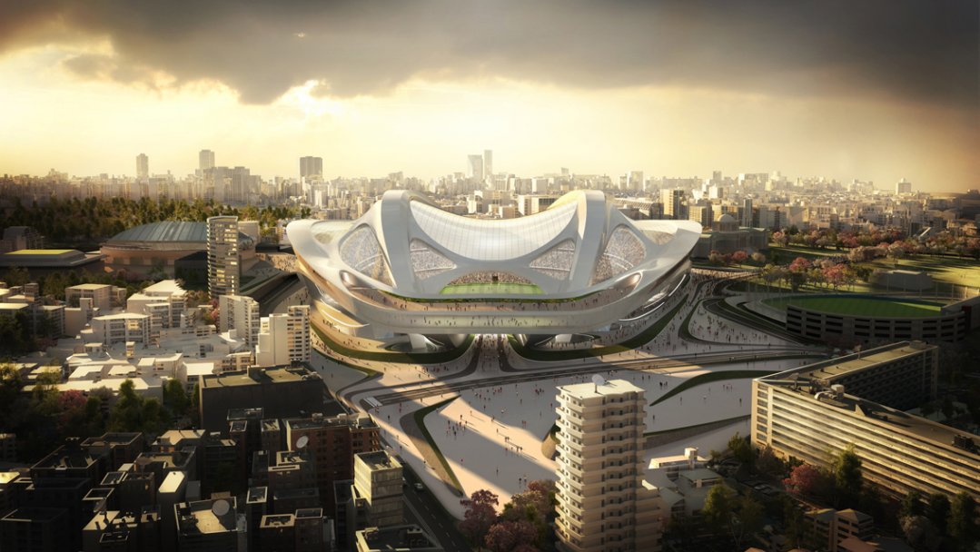 สนามกีฬาแห่งชาติญี่ปุ่น "Olympic Tokyo Stadium" ออกแบบโดย Zaha Hadid Architects