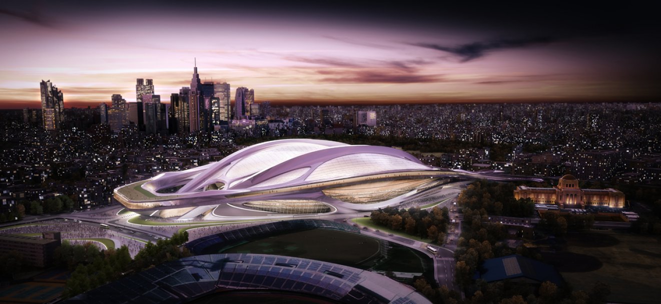 สนามกีฬาแห่งชาติญี่ปุ่น "Olympic Tokyo Stadium" ออกแบบโดย Zaha Hadid Architects