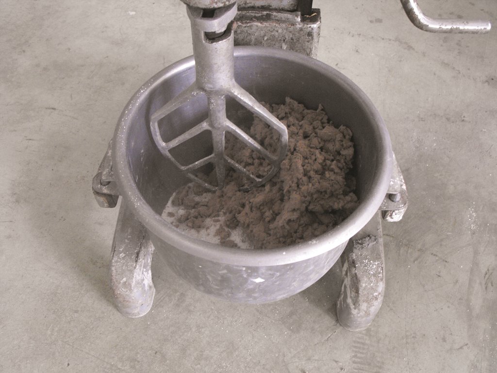 mixing process of gypsum and cotton dust