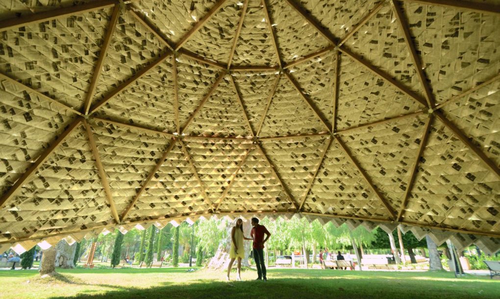 Atelier-YokYok-Recycled-newspaper-Paper-Dome-3-1020x610