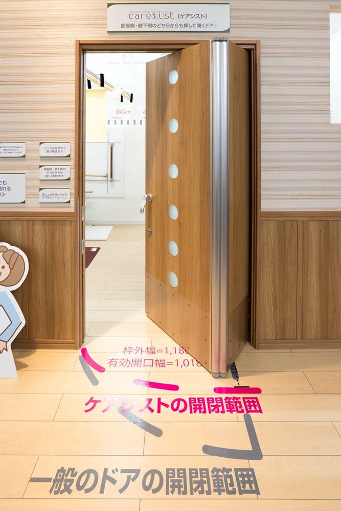 1 ประตูที่เปิดแบบ swing ได้ทั้ง 2 ฝั่ง