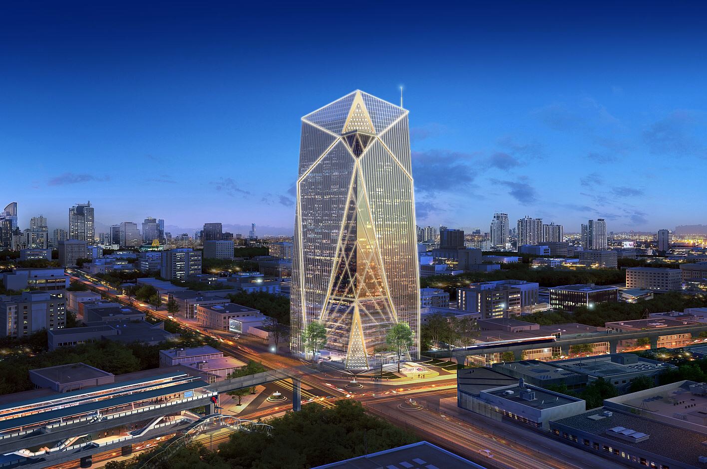 Spring Tower (night)