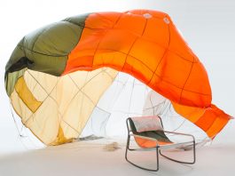 โดดแล้วอย่าทิ้ง! “Canopy Collection” เก้าอี้และฉากกั้นจากร่มชูชีพปลดระวาง