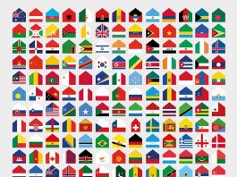 STAY HOME EVERYWHERE ชมธงชาติที่เปลี่ยนสถานะให้ทุกประเทศอยู่บ้านเพื่อกักตัวป้องกันโควิด-19
