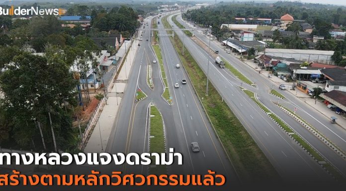 กรมทางหลวง แจงดราม่า ก่อสร้างทางเข้า-ออกทางขนาน ก่อนถึงแยกเวียงสระ สุราษฎร์ธานี