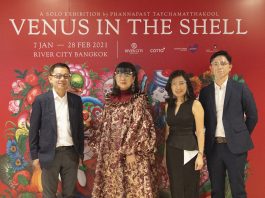 คอตโต้ร่วมเปิดงานนิทรรศการ ‘VENUS IN THE SHELL พร้อมชมงานศิลปะบนผืนผนังจากกระเบื้องโมเสกแก้วชิ้นจิ๋วของ ยูน- ปัณพัท จิตรกรภาพประกอบระดับสากล