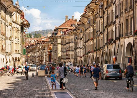 bern-switzerland-august-people-kramgasse-street-old-city-center-mittelland-shopping-area-97108324