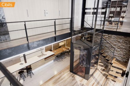 002-Ready-made home lift shaft-no-pit-required-machine-roomless