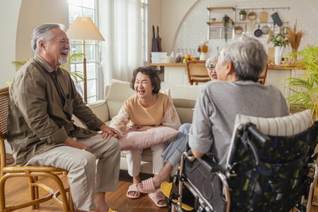 old-senior-asian-friends-retired-people-hapiness-positive-laugh-smile-conversation-together-living-room-nursing-home-seniors-participating-group-activities-adult-daycare-center