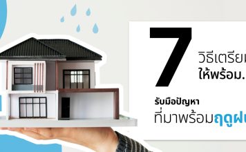 7 วิธีเตรียมบ้านให้พร้อม รับมือปัญหาที่มาพร้อมฤดูฝน