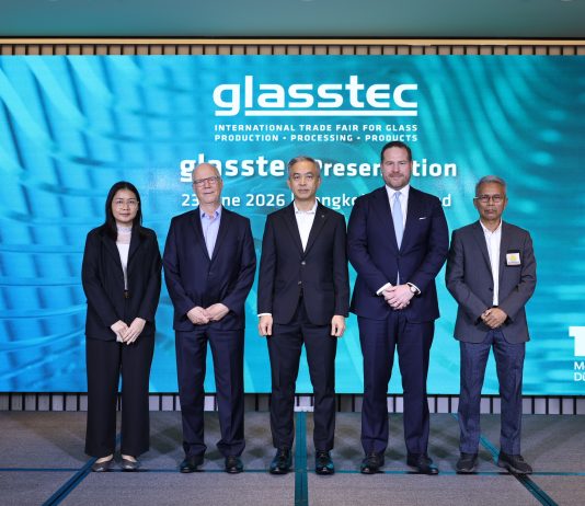 โรดโชว์ glasstec 2026 จัดขึ้นที่กรุงเทพฯ ตอกย้ำโอกาสการเติบโตระดับโลกและแนวทางการลงทุนใหม่สำหรับอุตสาหกรรมแก้วและกระจกไทย